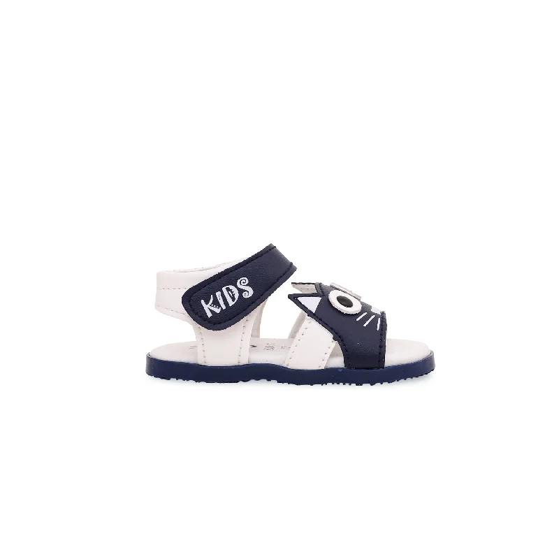 Sandals with firm soles-Babies Navy Casual Sandal KD0817