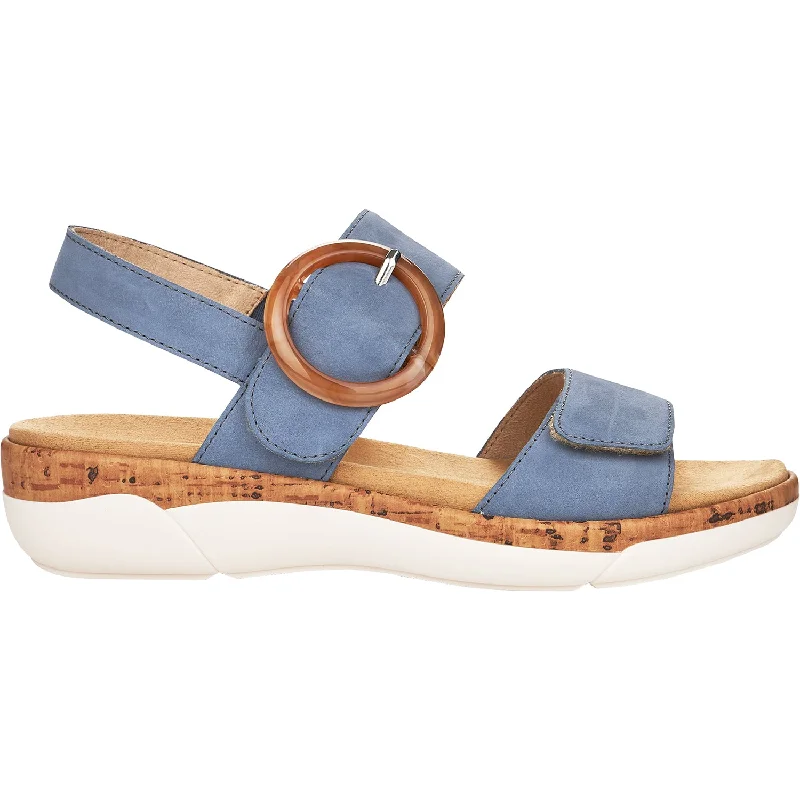 Sandals with bright comfort-Women's Remonte R6853-14 Jocelyn 53 Jeans Nubuck