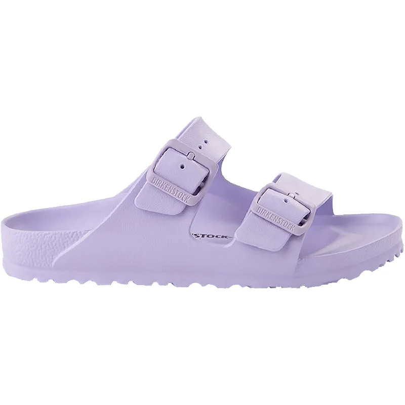 Sandals for sunny heels-Women's Birkenstock Arizona Essentials Purple Fog EVA