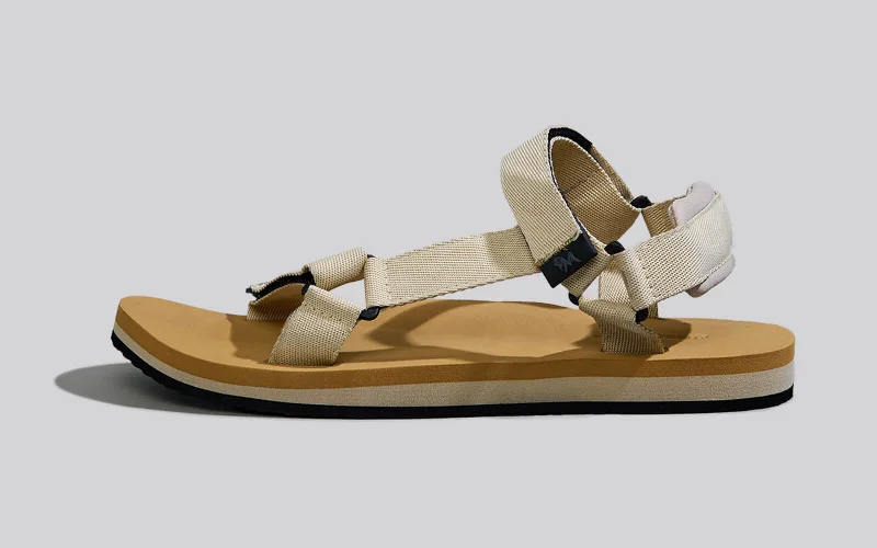 Sandals for summer soles-Airy Strap Sandals : Tan-Beige