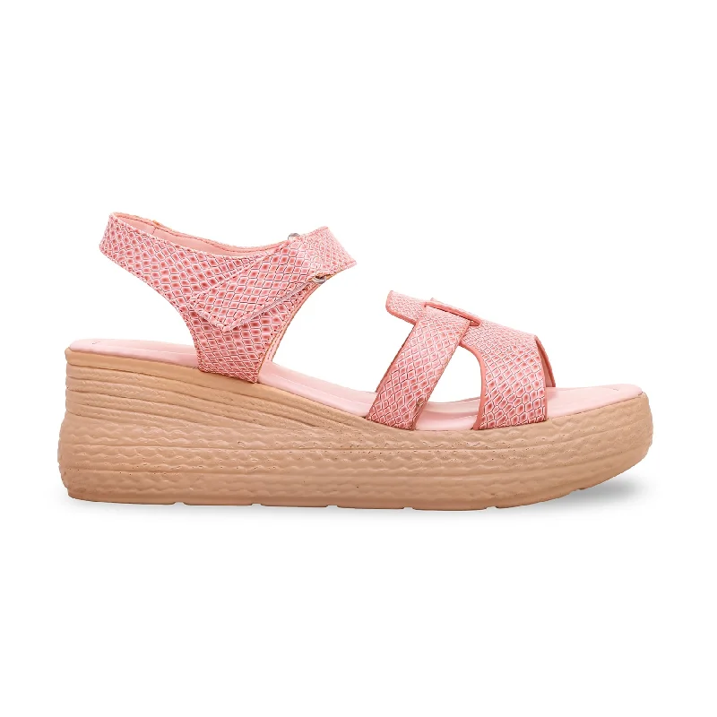 Sandals for warm heels-Pink Formal Sandal PU0222