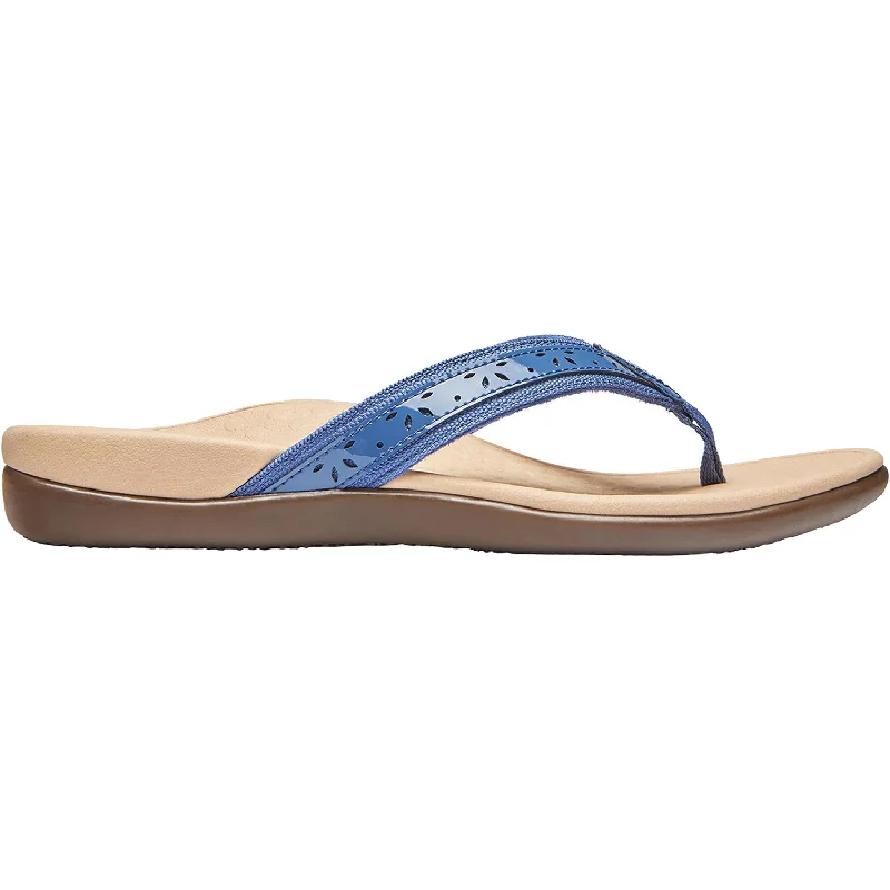 Sandals with soft heels-Women's Vionic Casandra Indigo Leather