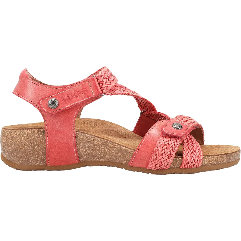 Sandals with padded straps-Women's Taos Trulie Coral Leather