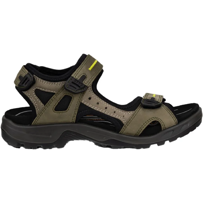 Sandals with durable soles-Men's Ecco Yucatan Tarmac / Moon Rock Nubuck