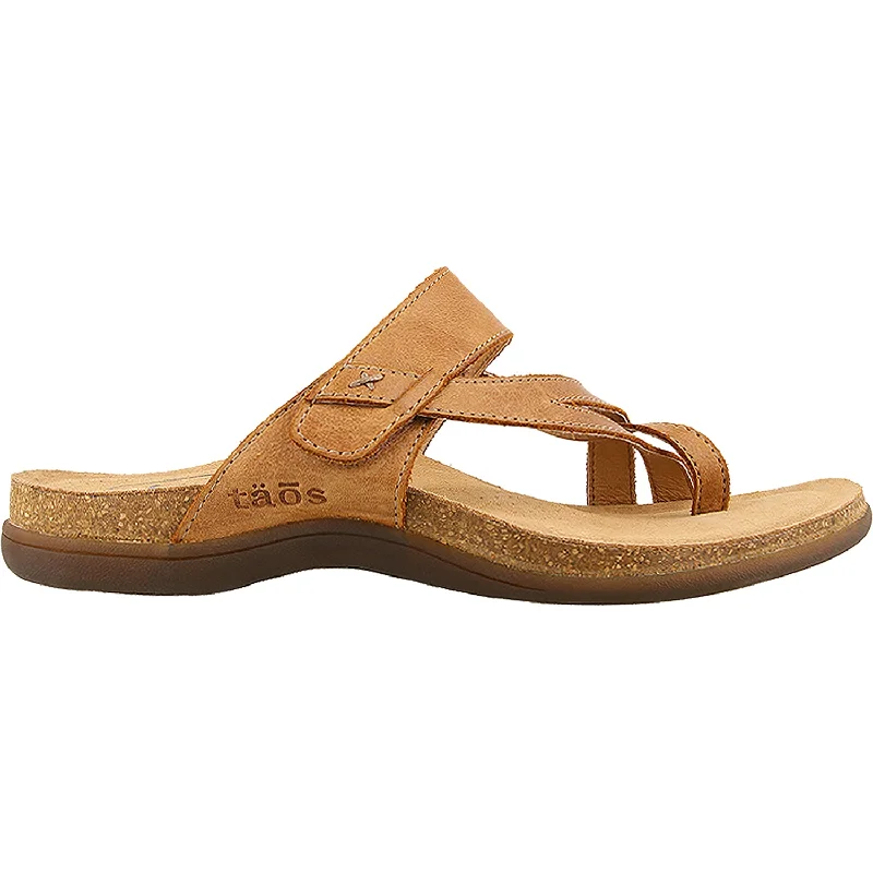 Sandals with firm comfort-Women's Taos Perfect Tan Leather