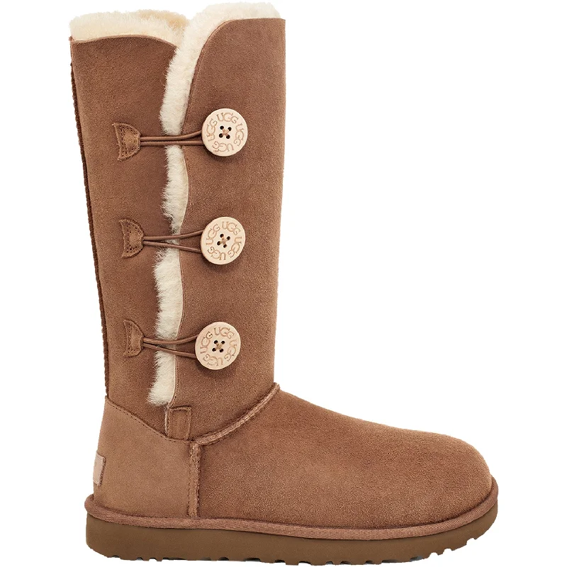 Booties with soft cushionsWomen's UGG Bailey Button Triplet II Chestnut Sheepskin