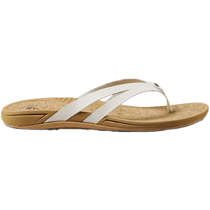 Sandals with chic comfort-Women's Reef Pacific Joy Whisper White Synthetic