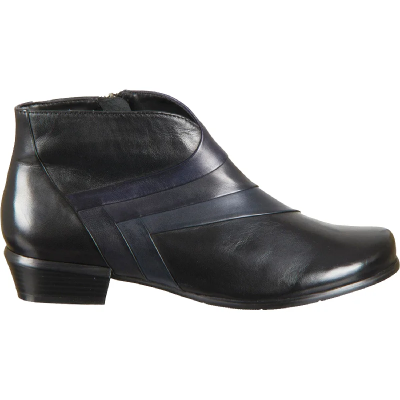 Booties with soft liningWomen's Regarde Le Ciel Melany-143 Black Glove Leather