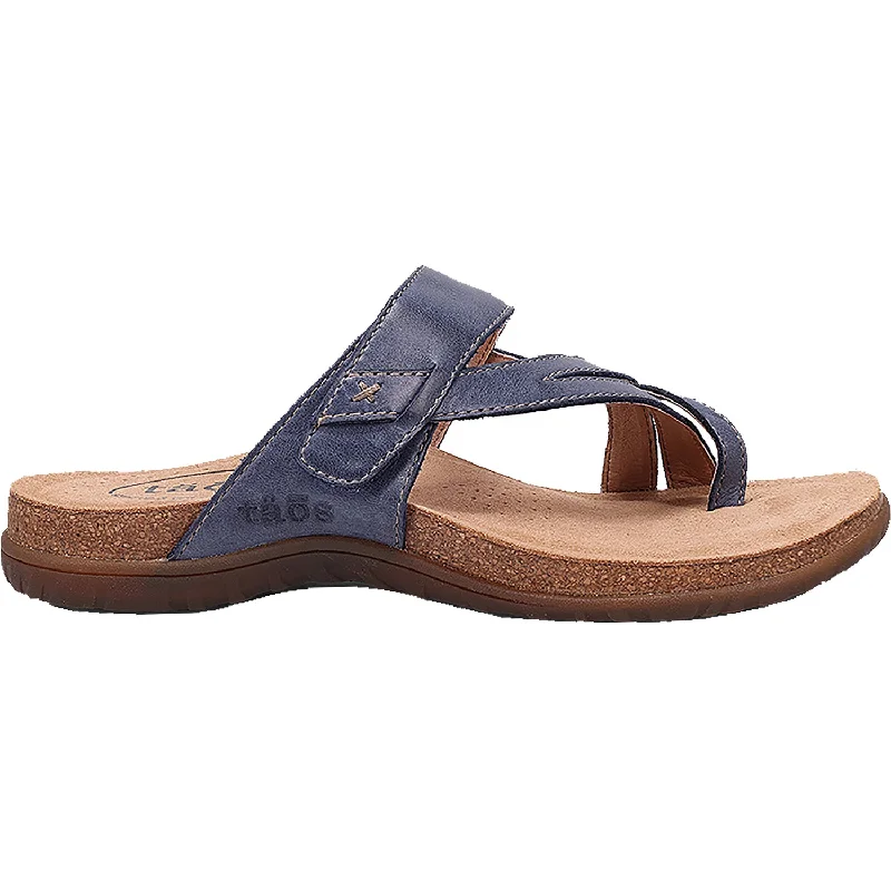 Sandals for summer nights-Women's Taos Perfect Dark Blue Leather