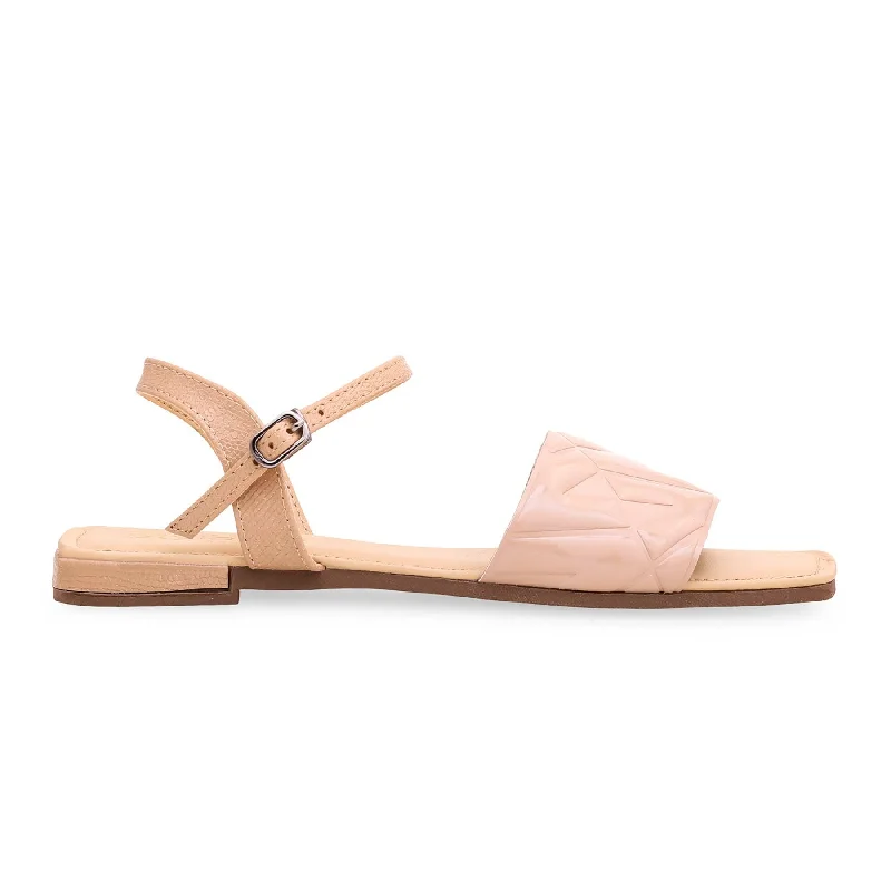 Sandals for beach soles-Beige Formal Sandal FR5185