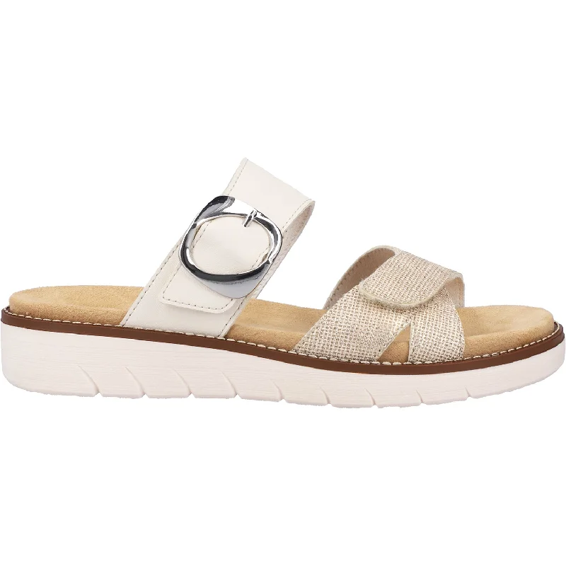 Sandals for outdoor comfort-Women's Remonte D2048-60 Jocelyn 48 Shell/Porcelain Synthetic