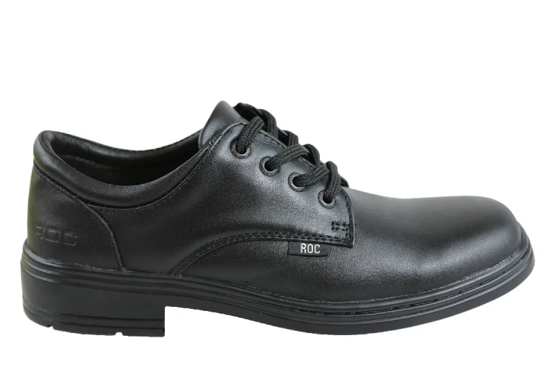 ROC Larrikin Junior Kids Leather School Shoes