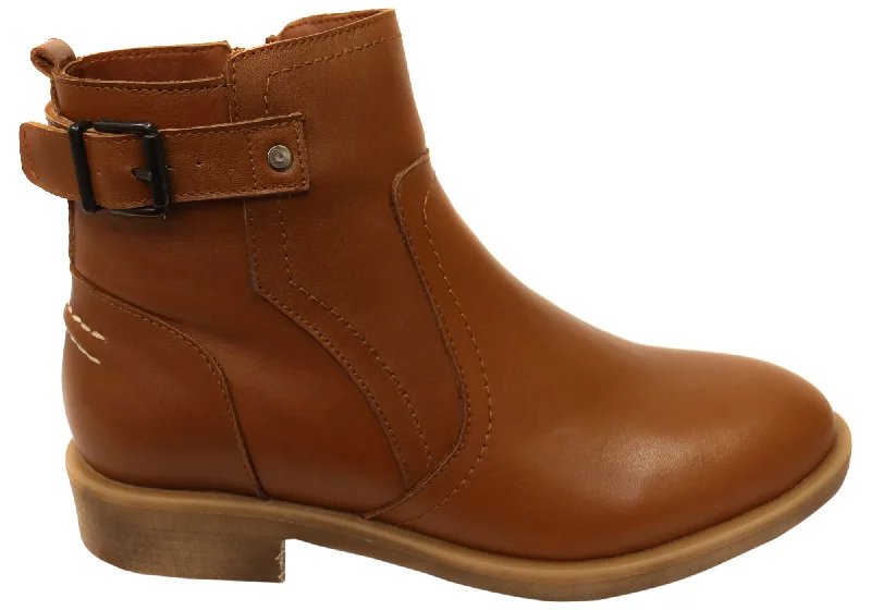 Ankle boots for comfy vibes-Orizonte Deny Womens European Comfortable Leather Ankle Boots