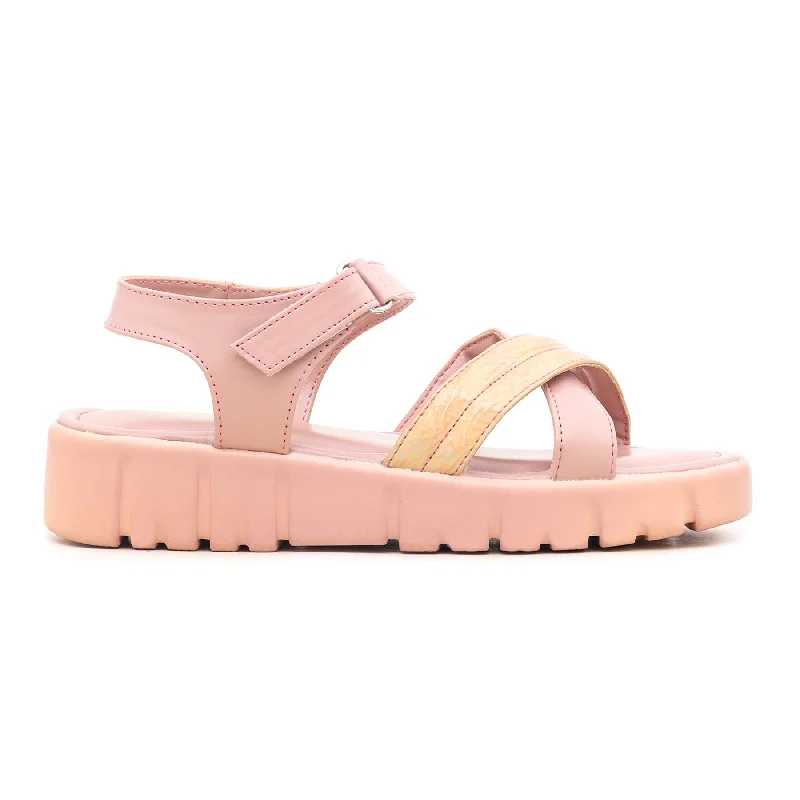 Sandals for active comfort-Pink Formal Sandal FR4918