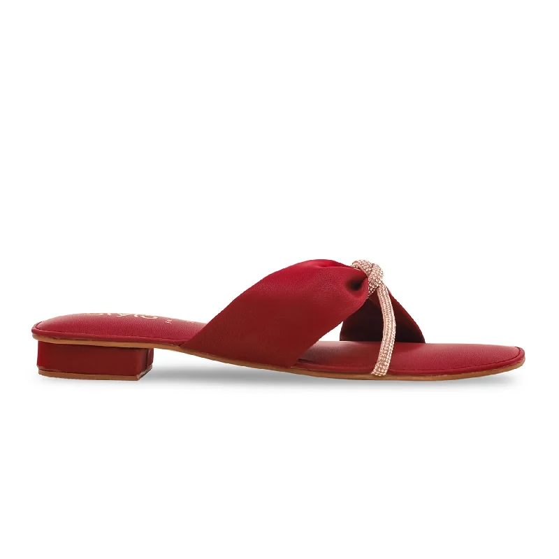 Slippers with firm paddingMaroon Fancy Chappal FN7691