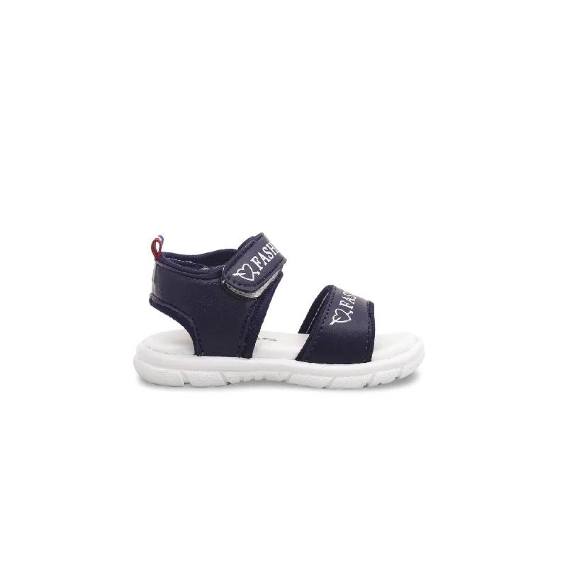 Sandals for beach comfort-Babies Navy Casual Sandal KD7959