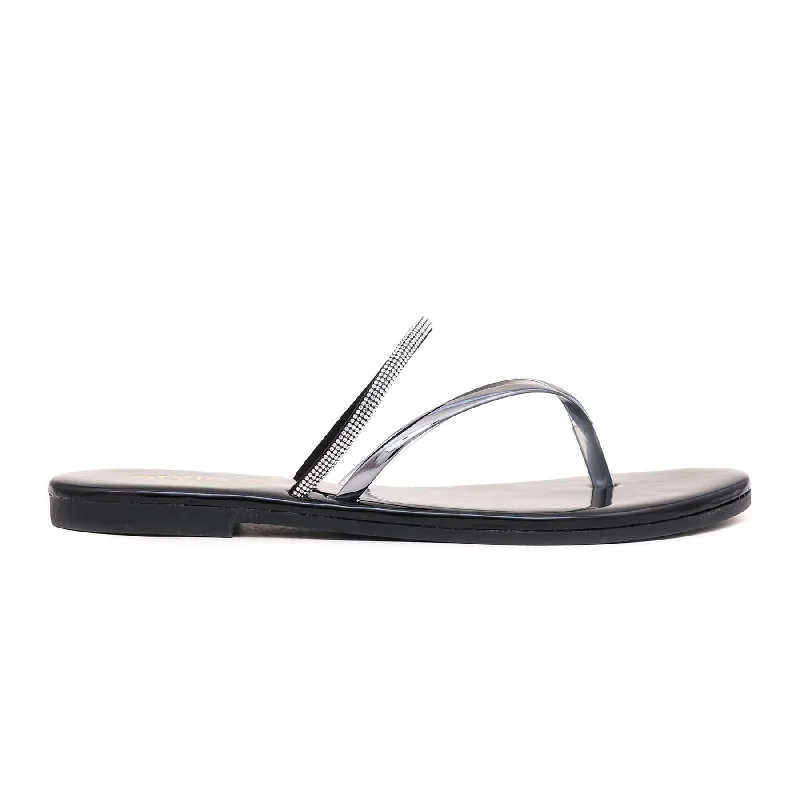 Slippers for home calmBlack Casual Chappal CL1680