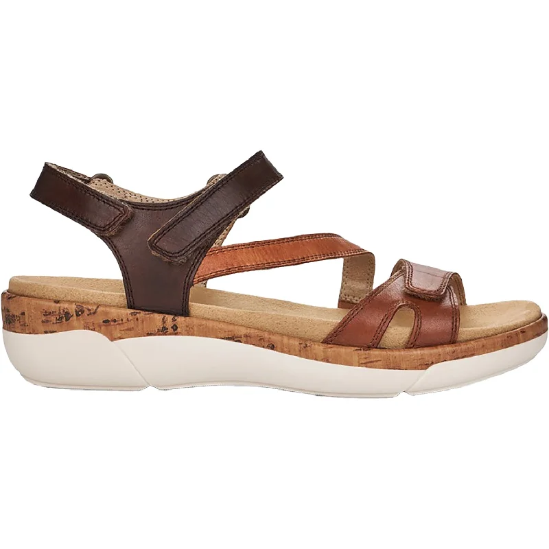 Sandals with vibrant soles-Women's Remonte R6850-25 Jocelyn 50 Muskat/Noccia/Mokka Leather