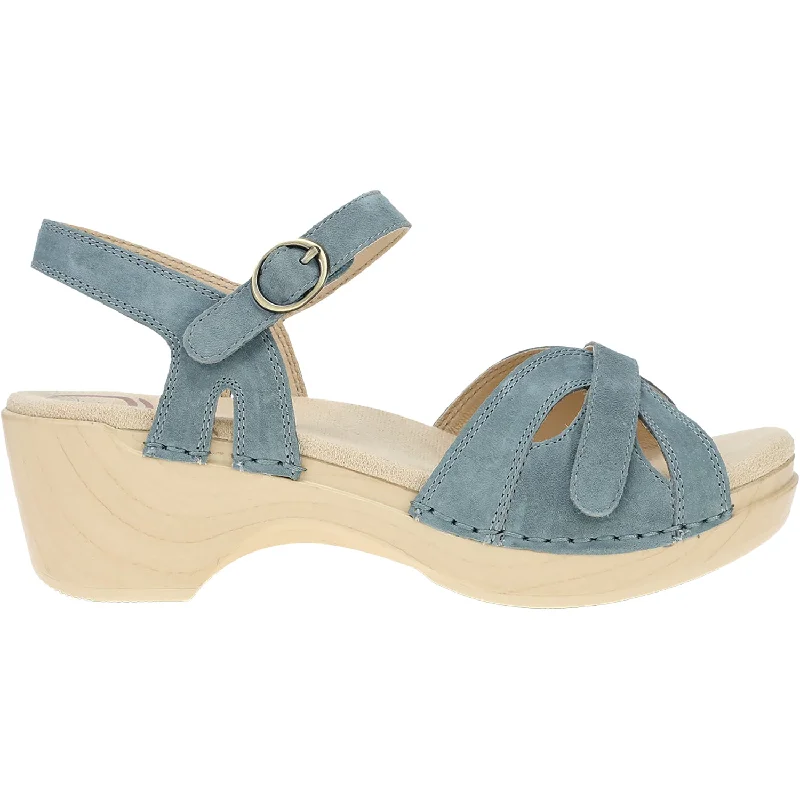 Sandals for wet comfort-Women's Dansko Season Denim Suede