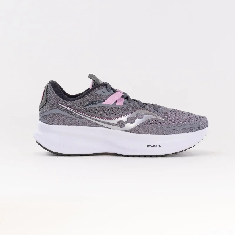 Saucony Ride 15 Wide (Women's) - Alloy/Quartz