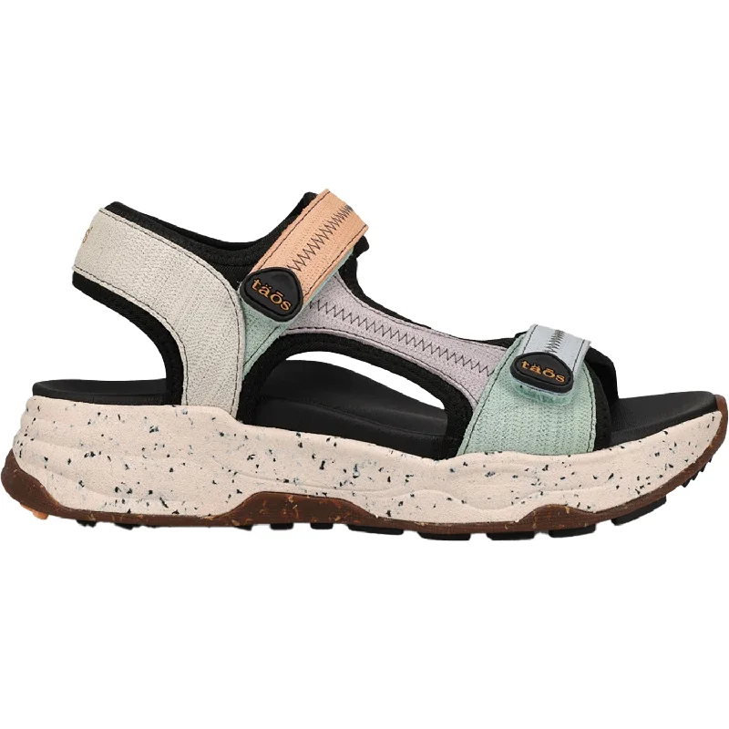 Sandals for active comfort-Women's Taos Super Slide Retro Embossed Leather/Nylon