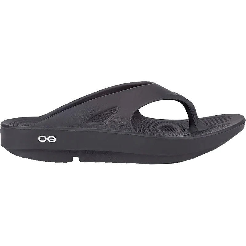 Sandals with durable soles-Unisex OOFOS OOriginal Black Synthetic