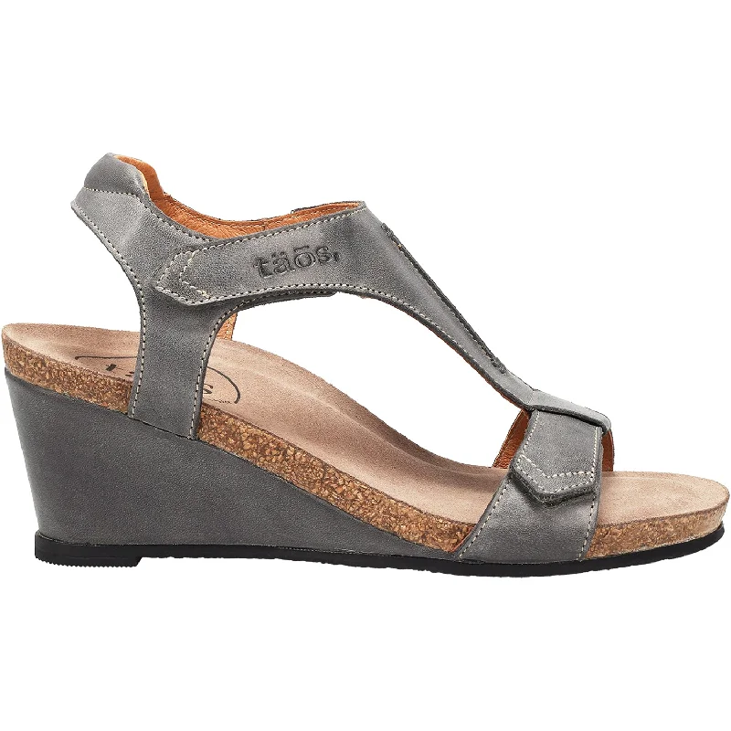 Sandals for active soles-Women's Taos Sheila 2 Steel Leather Women's Sandals