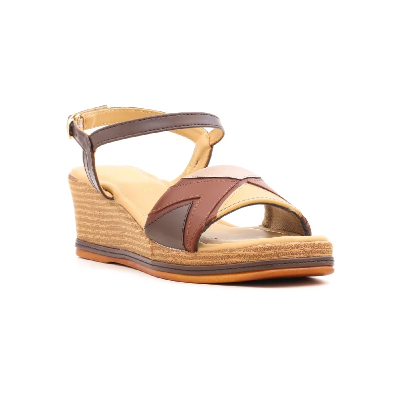 Sandals for summer soles-Brown Formal Sandal FR4912