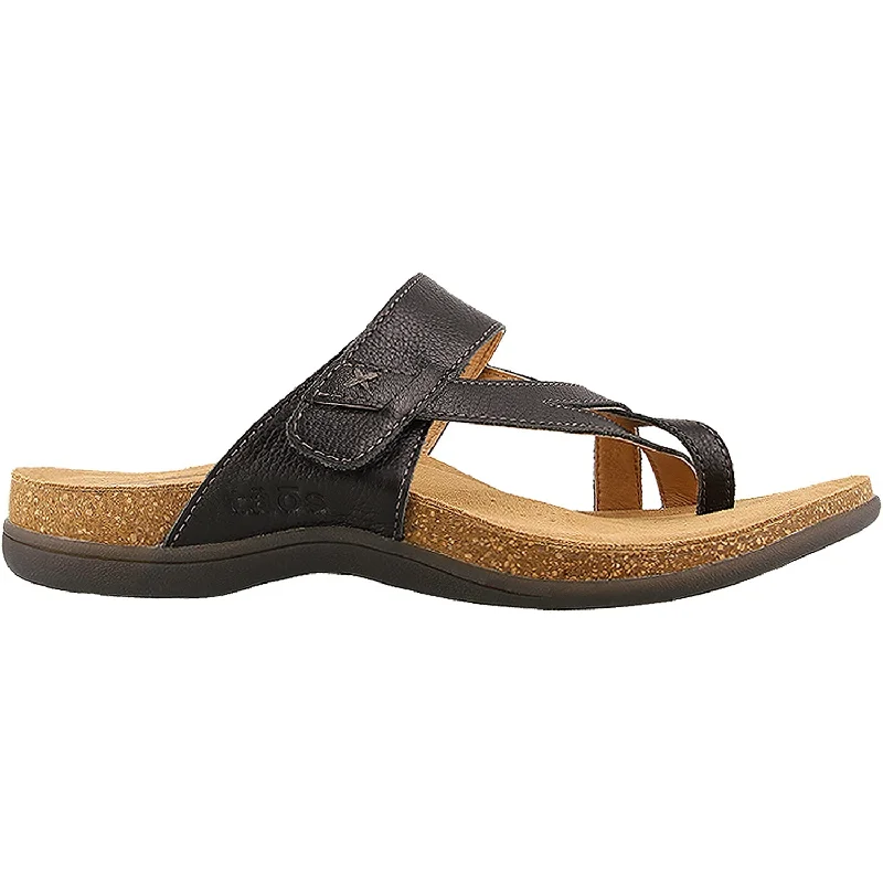 Sandals for casual soles-Women's Taos Perfect Black Leather