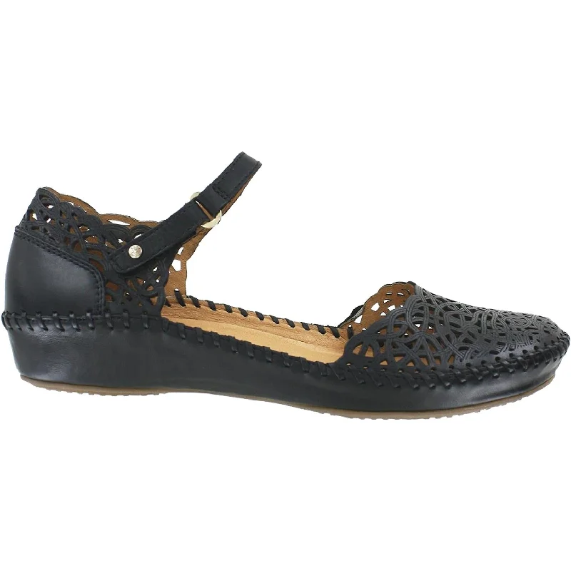 Casual shoes for casual dreamers-Women's Pikolinos Puerto Vallarta 655-1532 Black Leather