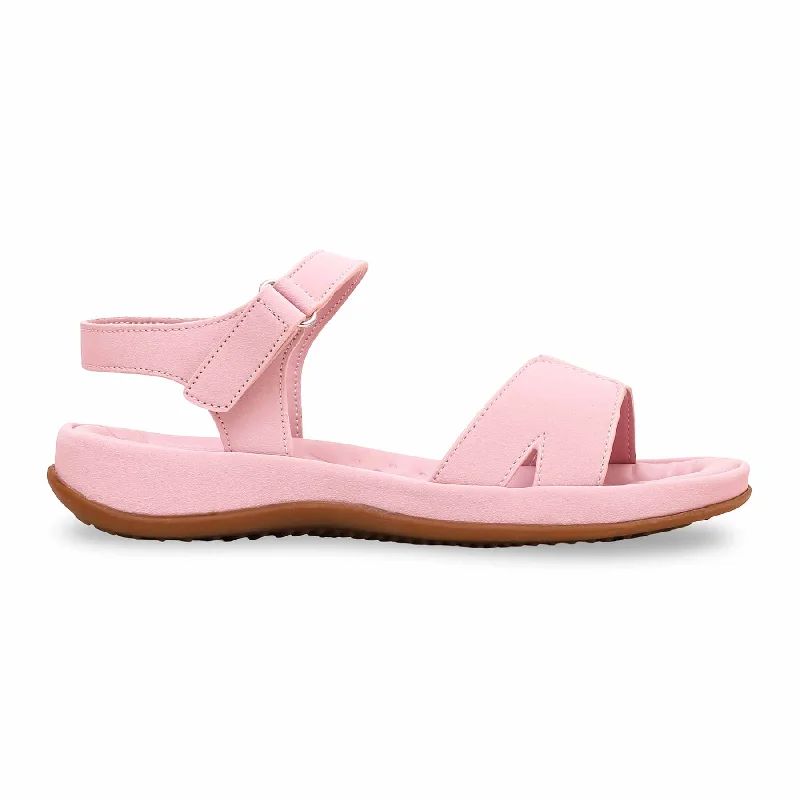 Sandals for rugged comfort-Pink Formal Sandal PU0402