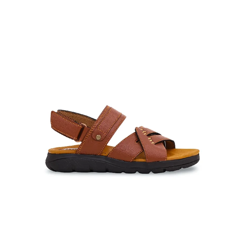 Sandals with trendy comfort-Boys Mustard Formal Sandal KD9577