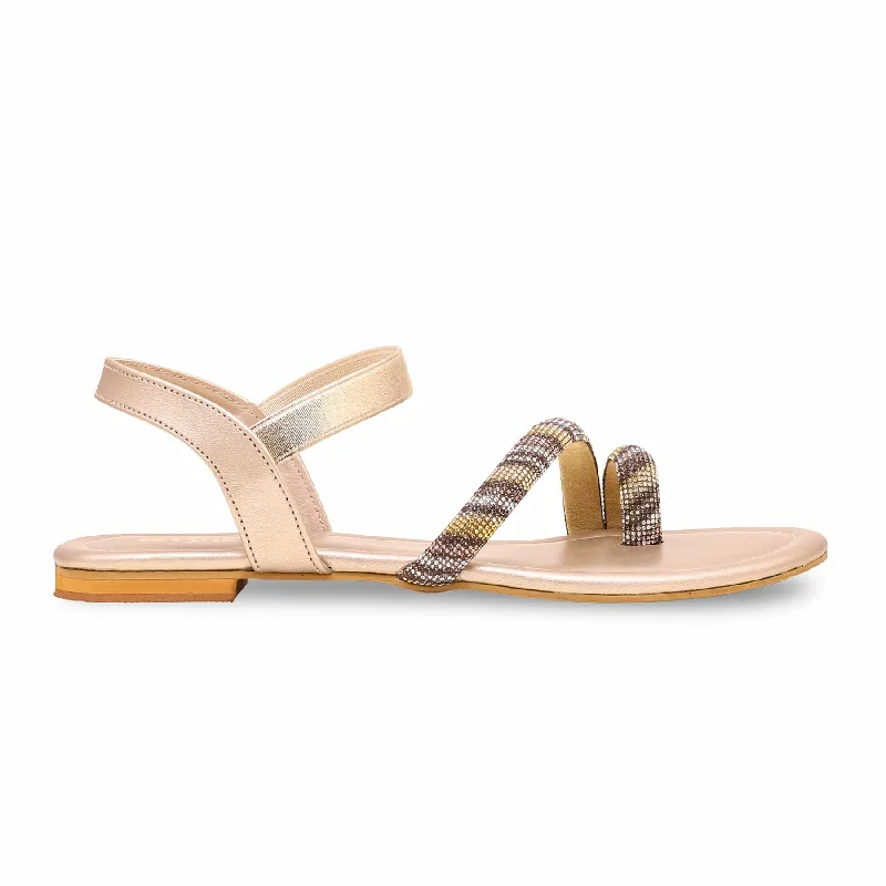 Sandals for sunny heels-Golden Fancy Sandal FN6000