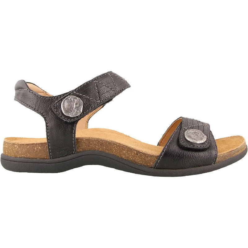 Sandals for active days-Women's Taos Pioneer Black Leather