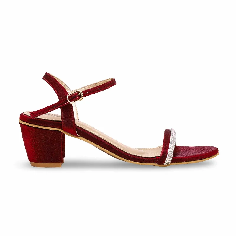 Sandals for sunny comfort-Maroon Fancy Sandal FN5981