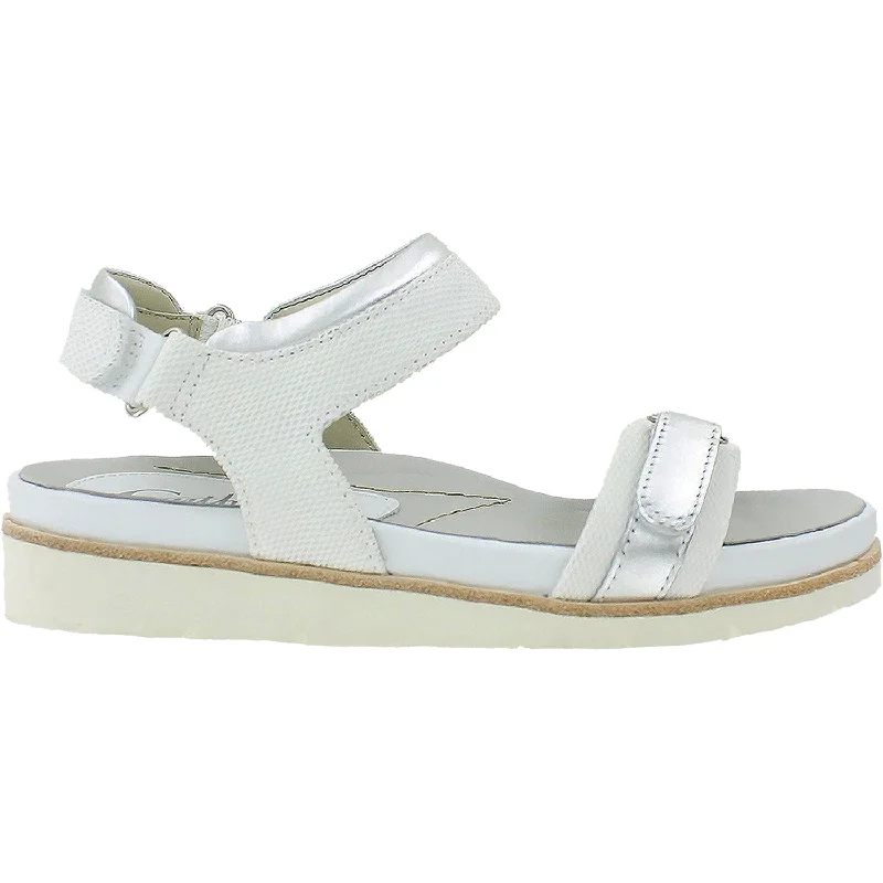 Sandals for sunny days-Women's Earthies Argo Light Grey Multi Leather/Linen