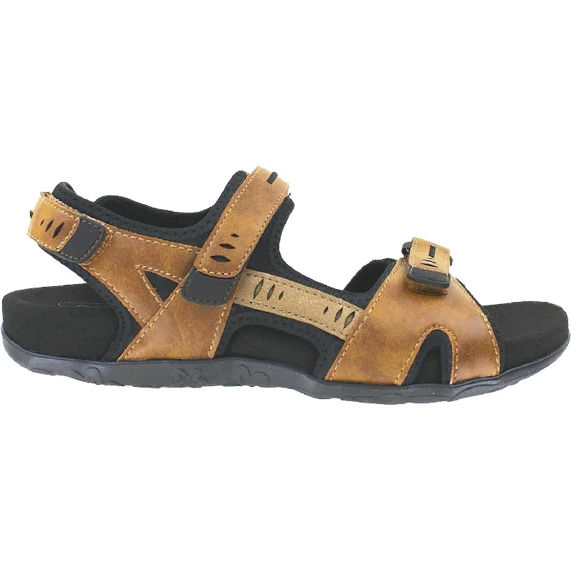 Sandals for active heels-Women's Aetrex Bree Brown Synthetic