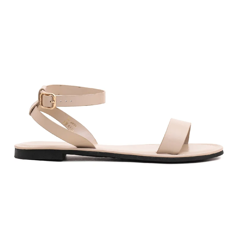 Sandals with trendy soles-Beige Formal Sandal FR5173