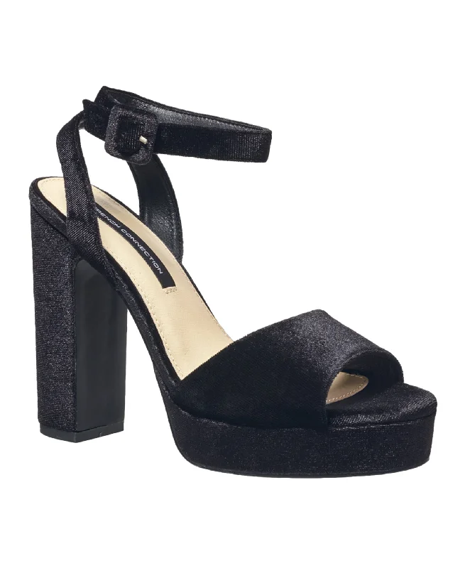 Heeled sandals with suede sole-French Connection Women's Taryn Platform