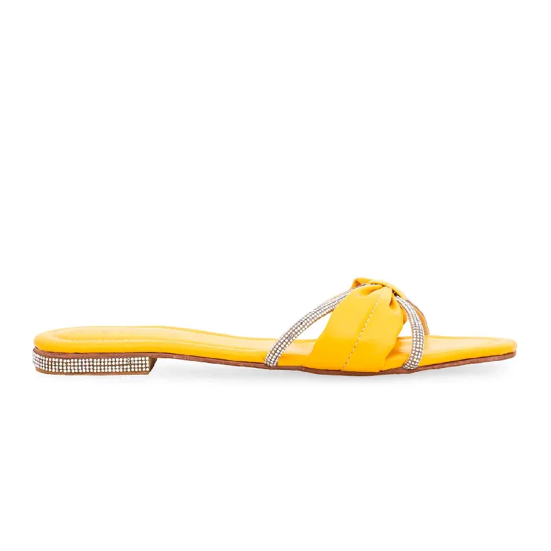 Slippers for foot soothingYellow Formal Slipper FR8126