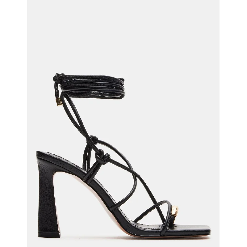 Heeled sandals for brunch dates-Karma Black