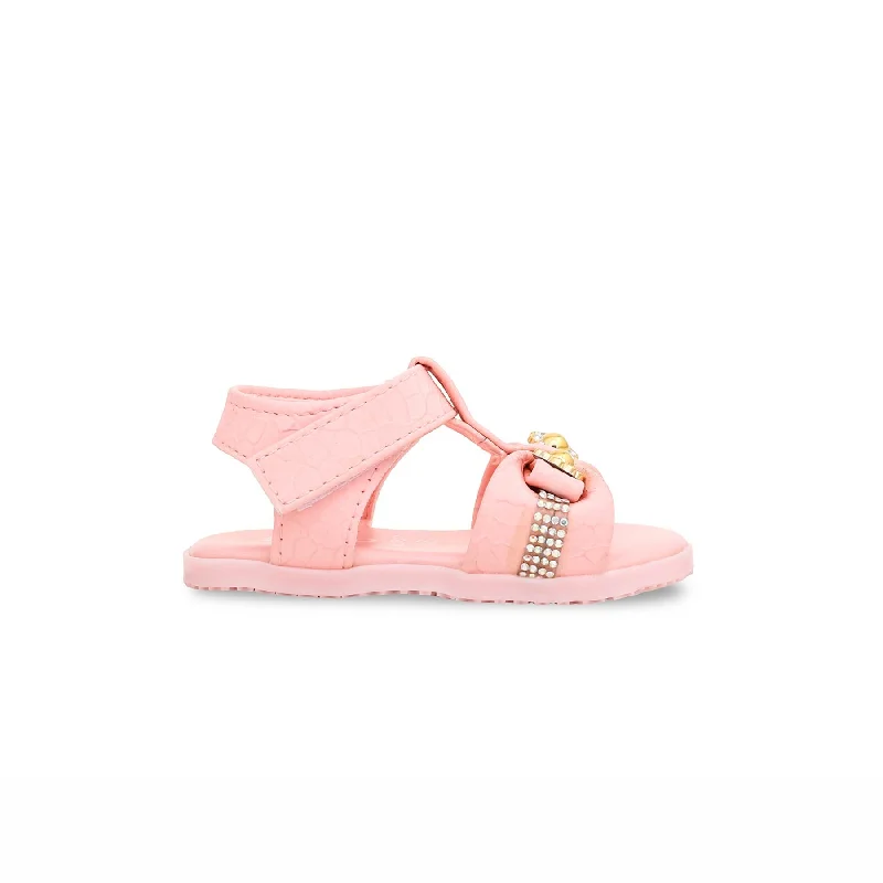 Sandals for warm soles-Babies Pink Casual Sandal KD0822