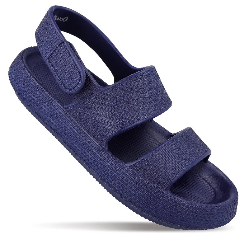 Sandals for daily comfort-Men's Flip Flop Sandals - WC4828 Navy Blue