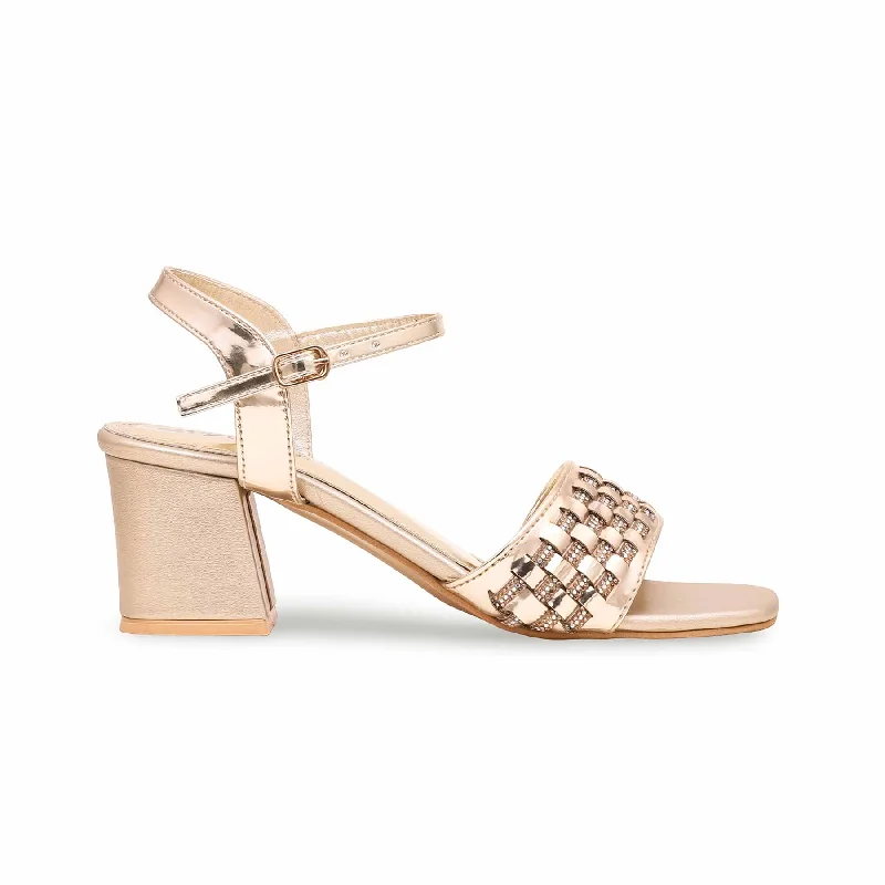 Sandals with trendy comfort-Golden Fancy Sandal FN6029