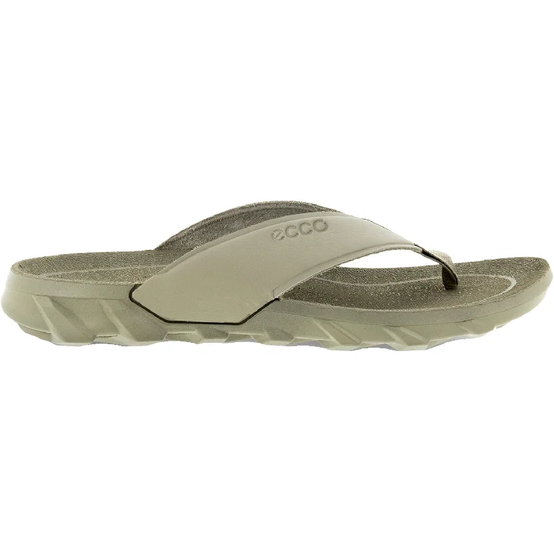 Sandals for daily comfort-Unisex Ecco MX Flipster Chill Vetiver Leather