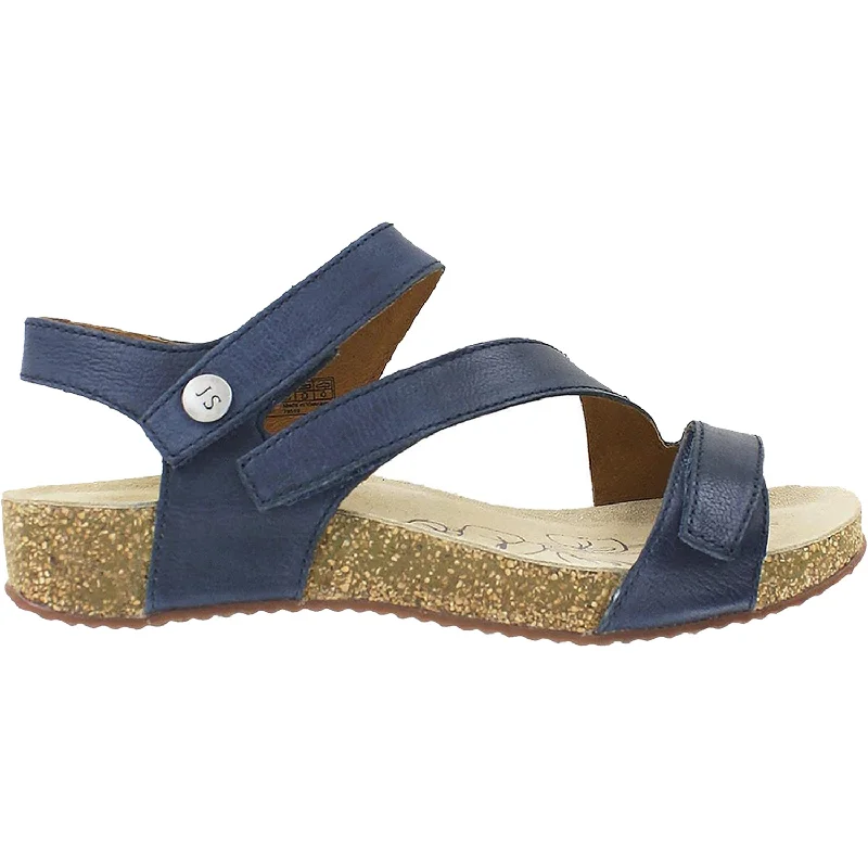 Sandals with durable comfort-Women's Josef Seibel Tonga 25 Jeans Leather