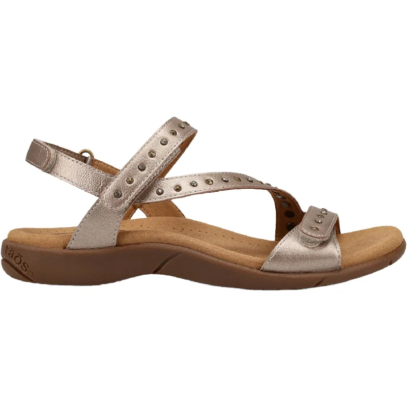 Sandals with cool heels-Women's Taos Dazzle Champagne Leather