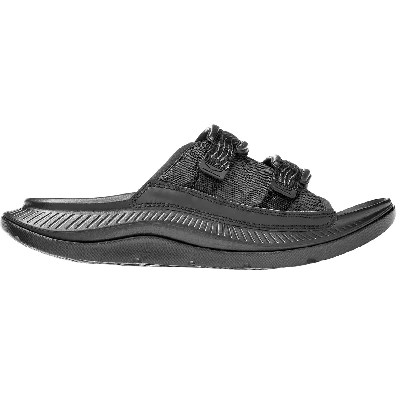 Sandals for sunny soles-Unisex Hoka Ora Luxe Black/Black Ariaprene