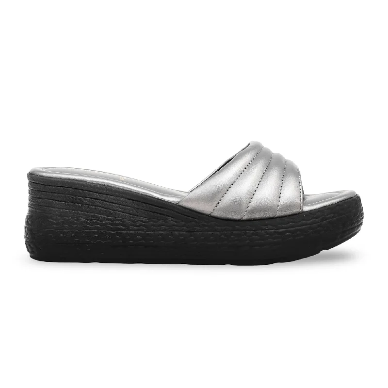 Sandals for wet surfaces-Grey Formal Sandal PU0181