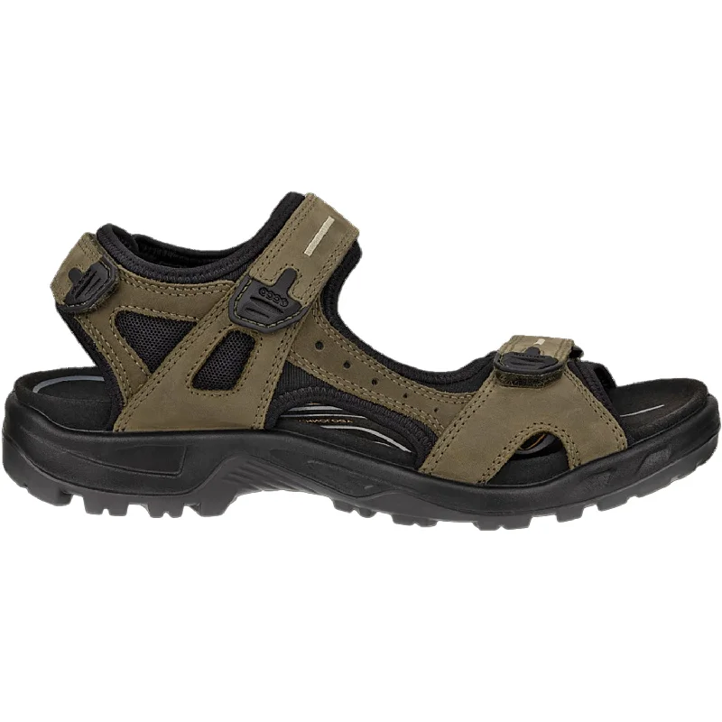 Sandals for casual heels-Men's Ecco Yucatan Tarmac/Tarmac Nubuck